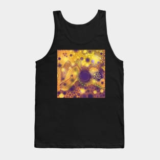 Colorful Neon Dots Pattern Tank Top